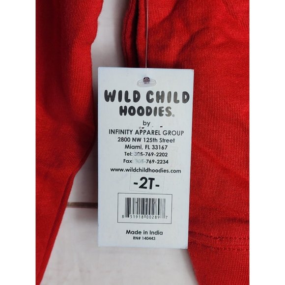 Wild Child Infinite Apparel Group 2t Lobster Sweatshirt Kid Nantasket Beach Hood - Picture 11 of 16
